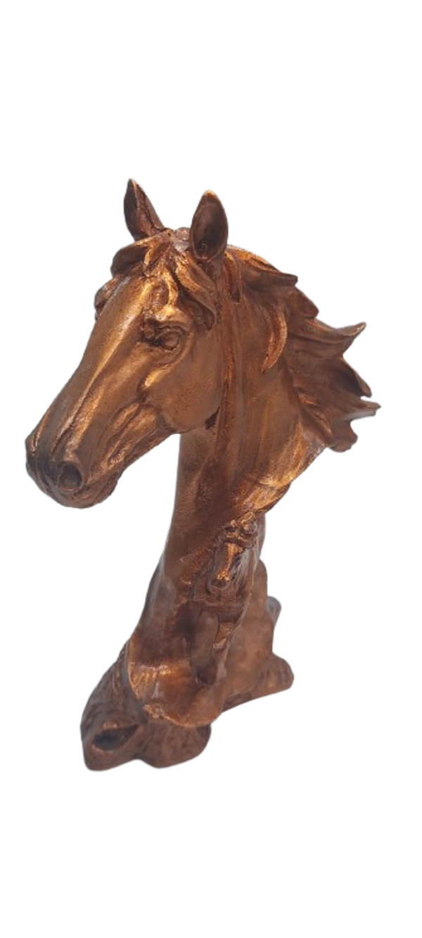 PJH Polyresin Horse Figurine – Handcrafted Decorative Horse Sculpture.  - 