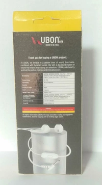 UBON Ub-780 Earphone Wired Headset Black Wired Headset (Black, in The Ear) - White