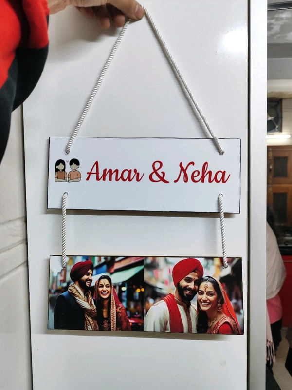 Wall Hanging With Name And Photo