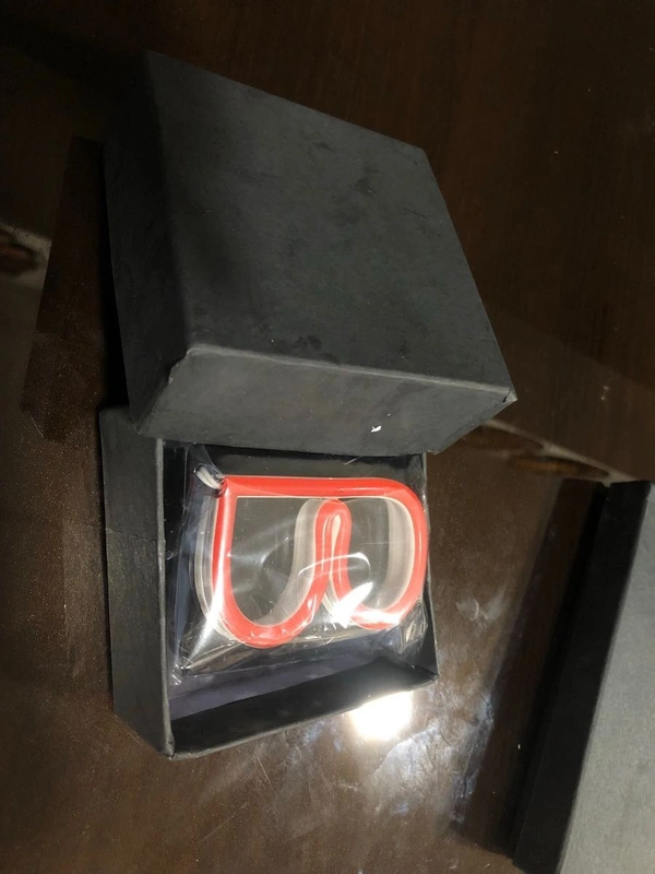 Neon Keychain with Alphabets