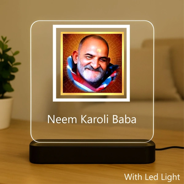 Neem Karoli Baba Led Frame with LED light