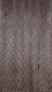 Panipat Textile Hub Polyester Eyelet Gray Designer Print Velvet Blackout curtains Pack of 2 - Door (4x7 Feet), Grey