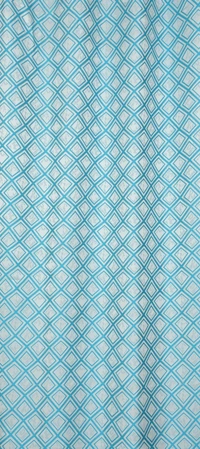 Panipat Textile Hub Polyester Eyelet Aqua  jacquard curtains Pack of 2 - Long Door (4x9 Feet)