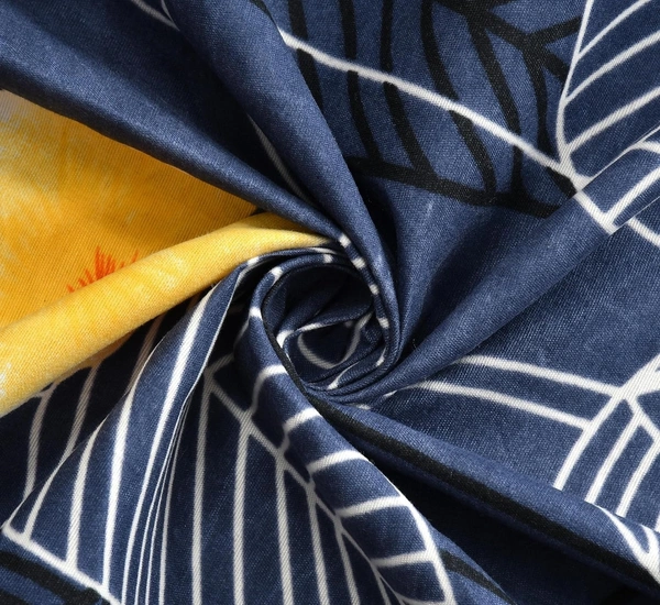 Panipat textile Hub 180 TC Microfiber Super Soft Fitted (Elastic) Double Bedsheet with 2 Pillow cover - Double