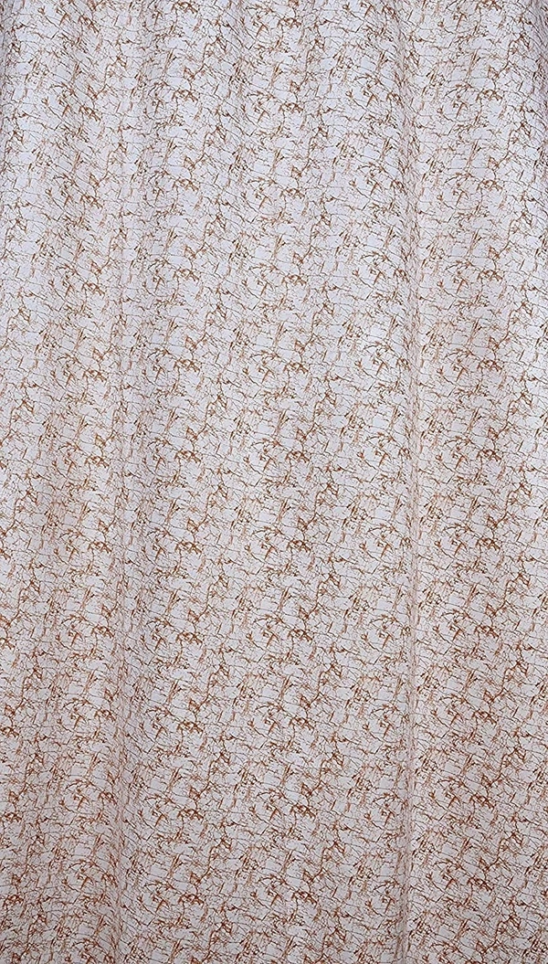 Panipat Textile Hub Polyester Eyelet Rust Designer Print Velvet Blackout curtains Pack of 2 - Long Door (4x9 Feet)