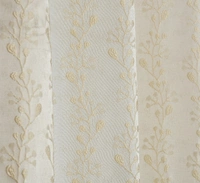 Panipat Textile Hub Polyester Eyelet Cream jacquard curtains Pack of 2 - Long Door (4x9 Feet)