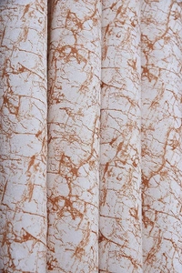 Panipat Textile Hub Polyester Eyelet Rust Designer Print Velvet Blackout curtains Pack of 2 - Long Door (4x9 Feet)