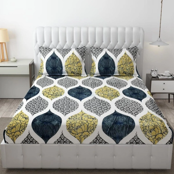 Green Warm Double Bed Woollen & Velvet Fitted Bedsheet