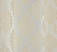 Panipat Textile Hub Polyester Eyelet Cream jacquard curtains Pack of 2 - Long Door (4x9 Feet)