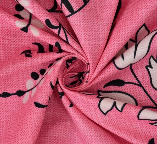 Panipat textile Hub 180 TC Microfiber Super Soft Fitted (Elastic) Double Bedsheet with 2 Pillow cover - Double