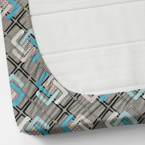 Panipat textile Hub 180 TC Microfiber Super Soft Fitted (Elastic) Double Bedsheet with 2 Pillow cover - Double