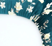 Green Warm Double Bed Woollen & Velvet Fitted Bedsheet