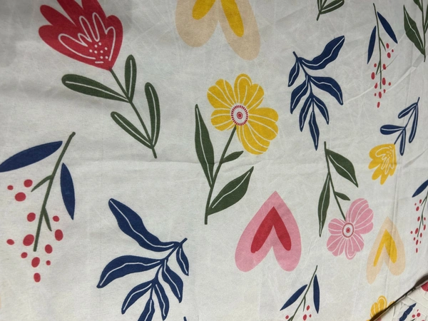 Panipat textile Hub 180 TC Microfiber Super Soft 5 pc Double Bedsheet with 2 Pillow cover or 2 cushion cover with filler - Double