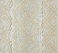Panipat Textile Hub Polyester Eyelet Cream jacquard curtains Pack of 2 - Long Door (4x9 Feet)