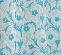 Panipat Textile Hub Polyester Eyelet Aqua jacquard curtains Pack of 2 - Door (4x7 Feet)