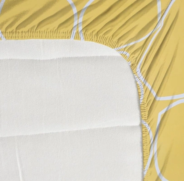 Panipat textile Hub 180 TC Microfiber Super Soft Fitted (Elastic) Double Bedsheet with 2 Pillow cover - Double