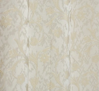 Panipat Textile Hub Polyester Eyelet Cream jacquard curtains Pack of 2 - Door (4x7 Feet)