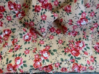 Panipat textile Hub 180 TC Microfiber Super Soft 5 pc Double Bedsheet with 2 Pillow cover or 2 cushion cover with filler - Double