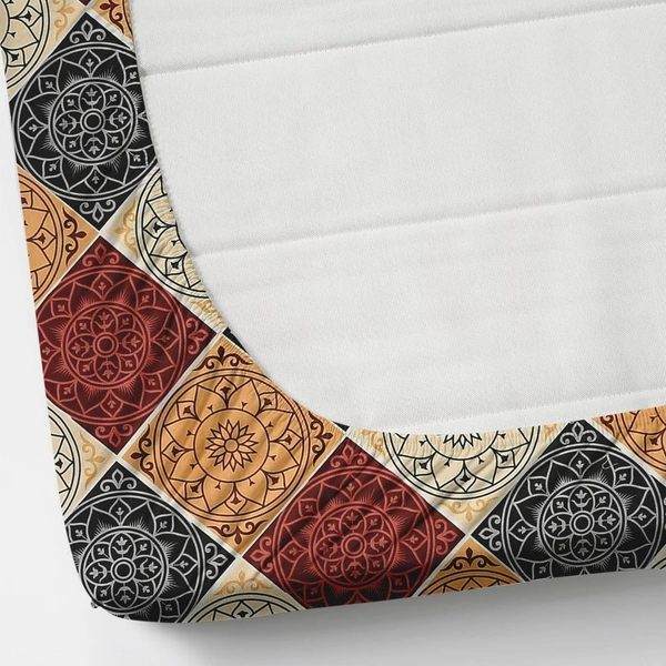 Panipat textile Hub 180 TC Microfiber Super Soft Fitted (Elastic) Double Bedsheet with 2 Pillow cover - Double