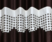 Home Garage Polyester Eyelet Valence Design Brown Solid Curtains Pack of 2 - Long Door (4x9 Feet)