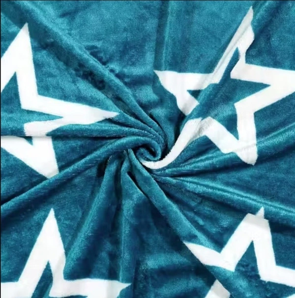 Aqua Warm Double Bed Woollen & Velvet Fitted Bedsheet