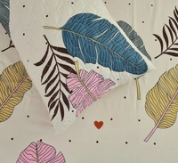 Panipat textile Hub 180 TC Microfiber Super Soft 5 pc Double Bedsheet with 2 Pillow cover or 2 cushion cover with filler - Double