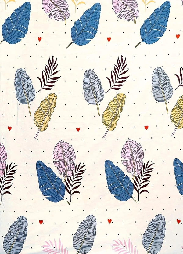 Panipat textile Hub 180 TC Microfiber Super Soft 5 pc Double Bedsheet with 2 Pillow cover or 2 cushion cover with filler - Double