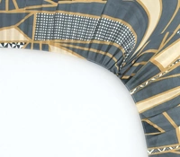 Panipat textile Hub 180 TC Microfiber Super Soft Fitted (Elastic) Double Bedsheet with 2 Pillow cover - Double