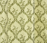 Panipat Textile Hub Polyester Eyelet Green Designer Print curtains Pack of 2 - Window (4x5 Feet)