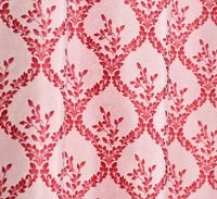 Panipat Textile Hub Polyester Eyelet Maroon Designer Print curtains Pack of 2 - Window (4x5 Feet)