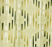 Panipat Textile Hub Polyester Eyelet Green Designer Print curtains Pack of 2 - Long Door (4x9 Feet)