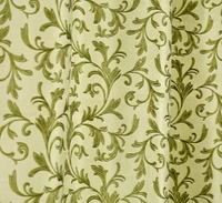 Panipat Textile Hub Polyester Eyelet Green Designer Print curtains Pack of 2 - Window (4x5 Feet)