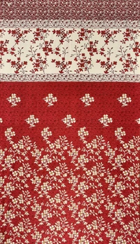 Panipat Textile Hub Polyester Eyelet Marron Designer Print curtains Pack of 2 - Window (4x5 Feet)