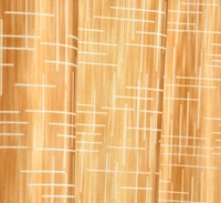 Panipat Textile Hub Polyester Eyelet Gold Designer Print curtains Pack of 2 - Window (4x5 Feet)