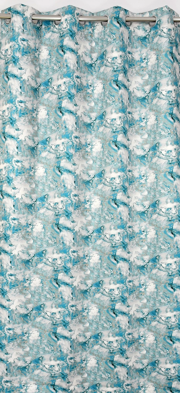 Sky Digital Print Shining Blackout Curtains Pack of 2 - (4 x9 Feet)