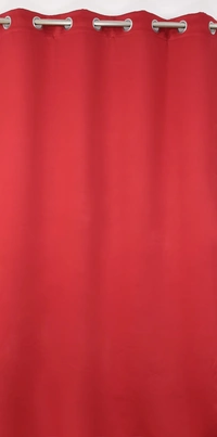 Panipat Textile Hub Polyester Eyelet Maroon Solid Blackout curtains Pack of 2 - Door (4x7 Feet)