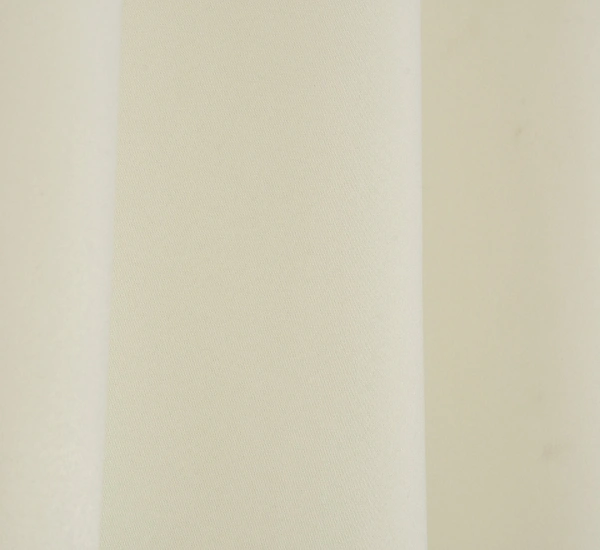 Panipat Textile Hub Polyester Eyelet Cream Solid Blackout curtains Pack of 2 - Window (4x5 Feet)