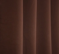 Panipat Textile Hub Polyester Eyelet Brown Solid Blackout curtains Pack of 2 - Door (4x7 Feet)