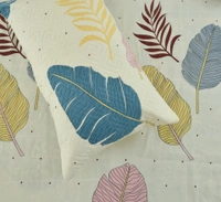 Beige King Flat 230 TC Floral Bedsheet (Pack of 1, Beige (1 Bedsheet + 2 Pillow Covers + 2 Cushion Cover with filler)