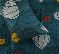 Green King Flat 230 TC Floral Bedsheet (Pack of 1, Green (1 Bedsheet + 2 Pillow Covers + 2 Cushion Cover with filler)