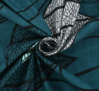 Green King Flat 230 TC Floral Bedsheet (Pack of 1, Green (1 Bedsheet + 2 Pillow Covers + 2 Cushion Cover with filler)