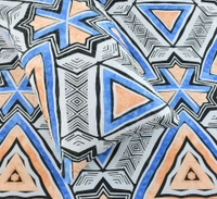 Blue King Flat 230 TC Floral Bedsheet (Pack of 1, BLUE (1 Bedsheet + 2 Pillow Covers + 2 Cushion Cover with filler)