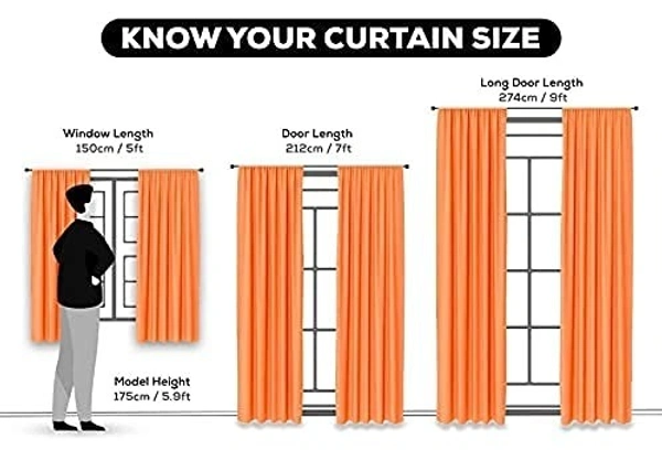 Panipat Textile Hub Polyester Eyelet Green Designer Print curtains Pack of 2 - Long Door (4x9 Feet)