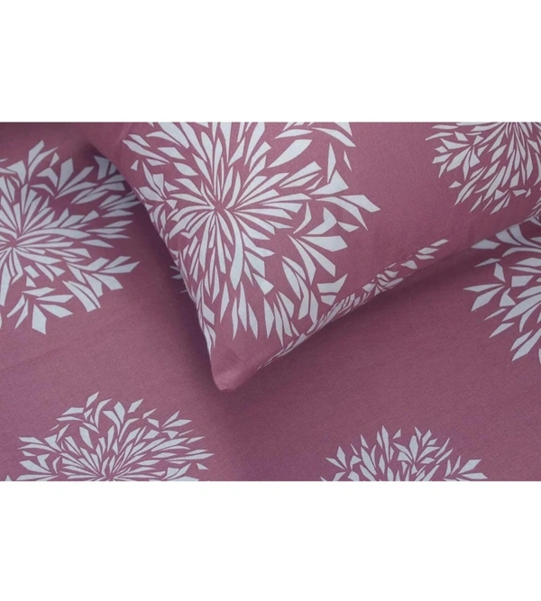 Panipat textile Hub 180 TC Microfiber Super Soft Fitted (Elastic) Double Bedsheet with 2 Pillow cover - Double