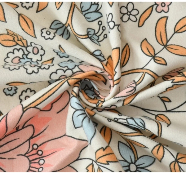 Panipat textile Hub 180 TC Microfiber Super Soft Fitted (Elastic) Double Bedsheet with 2 Pillow cover - Double