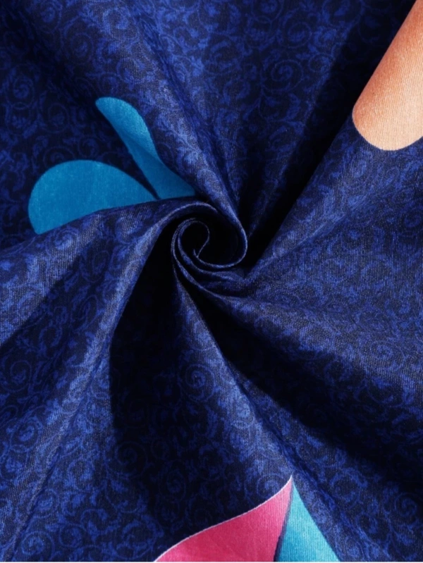 Panipat textile Hub 180 TC Microfiber single Bedsheet with 1 Pillow cover - Single