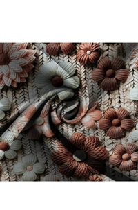 Brown 7D Cotton Feel Super Soft Fabric King Size bedsheet 7D Print Bedsheet for Double Bed with 2 Pillow Covers.