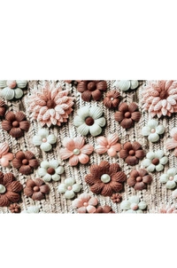 Brown 7D Cotton Feel Super Soft Fabric King Size bedsheet 7D Print Bedsheet for Double Bed with 2 Pillow Covers.