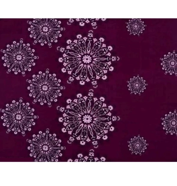 Panipat textile Hub 180 TC Microfiber Super Soft Fitted (Elastic) Double Bedsheet with 2 Pillow cover - Wine