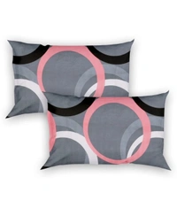 Panipat textile Hub 180 TC Microfiber Super Soft Fitted (Elastic) Double Bedsheet with 2 Pillow cover - Grey